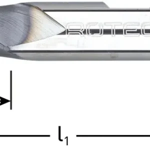 VHM SPIEBAANFREES, SILVER-LINE, KORT, TIALN-GECOAT, ø2