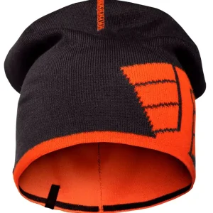 REVERSIBLE BEANIE, DONKER BLAUW - ORANJE, HIGH VIS (9555), 000