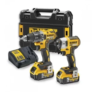18V XR BRUSHLESS 2-DELIGE SET MET SCHROEF-/BOORMACHINE (DCD791) + SLAGSCHROEVENDRAAIER (DCF887)