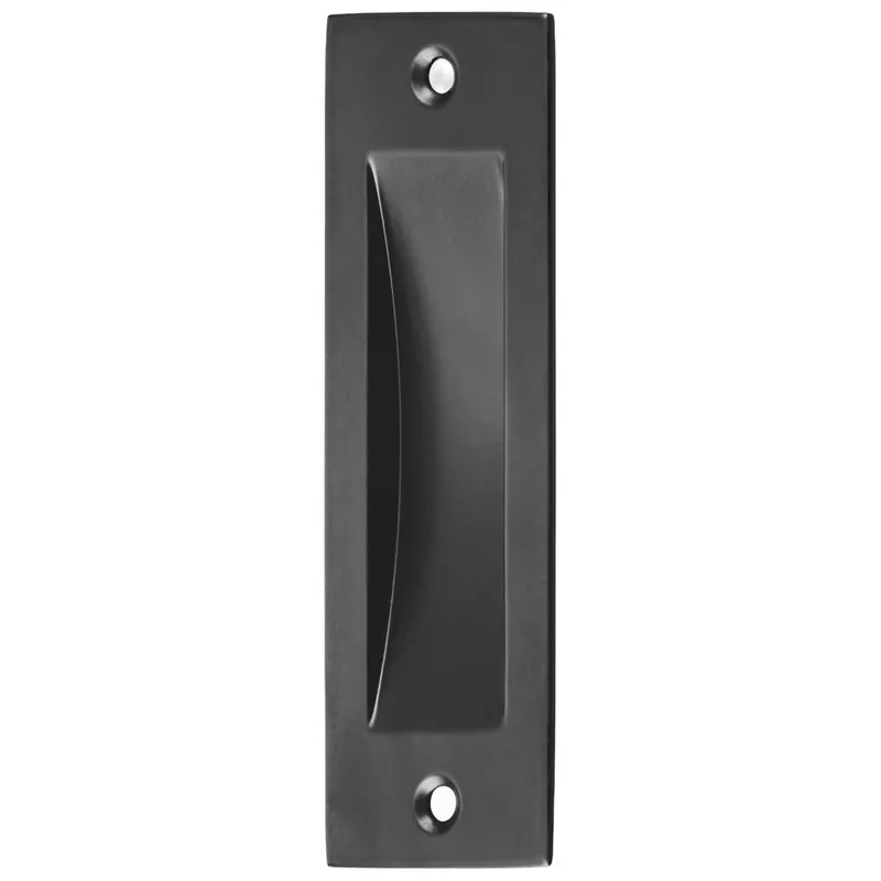 SCHUIFDEURKOM 120X40 MM, RECHT ZWART