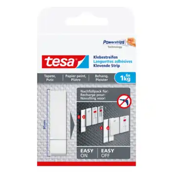 TESA POWERSTRIPS® GEVOELIGE OPPERVLAKKEN 1KG