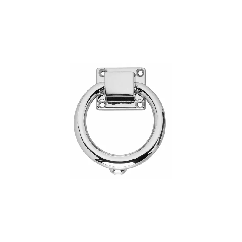 DEURKLOPPER RINGVORM 107MM CHROOM