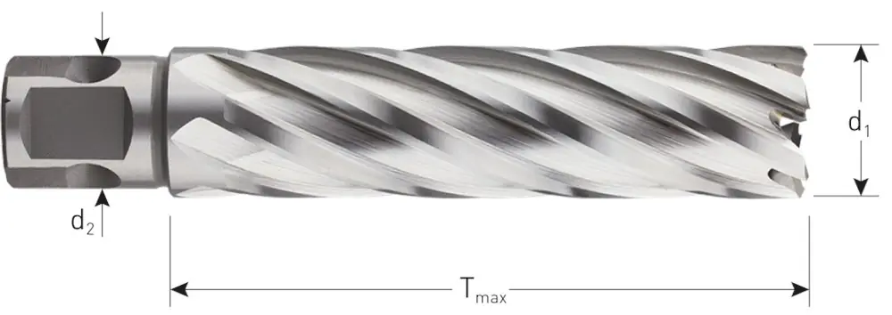 HSS-XE KERNBOOR SILVER-LINE, UNIVERSEEL 19, ø28X80