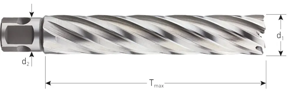 HSS-XE KERNBOOR SILVER-LINE, UNIVERSEEL 19, ø39X110