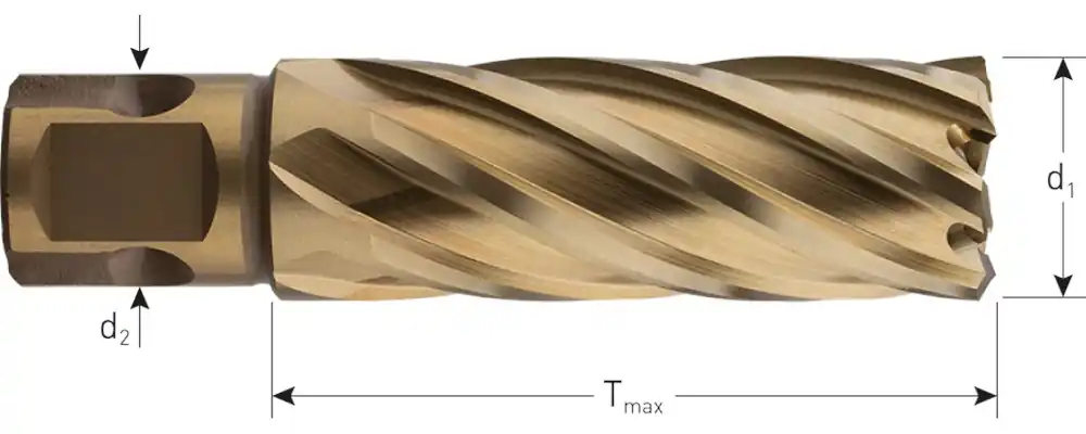 HSS-XE KERNBOOR GOLD-LINE, UNIVERSEEL 19, ø54X55