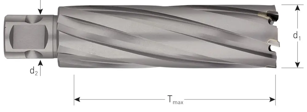 HM KERNBOOR HARD-LINE, UNIVERSEEL 19, ø48X80