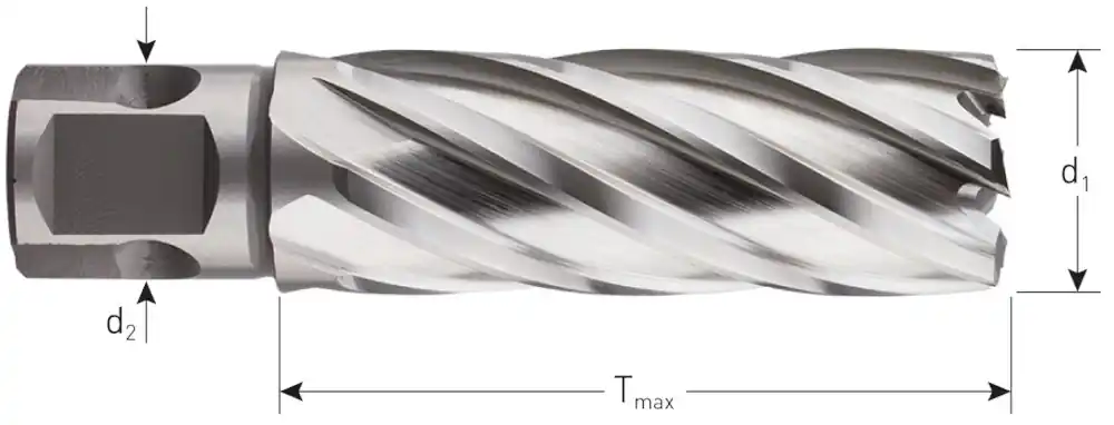 HSS-XE KERNBOOR SILVER-LINE, UNIVERSEEL 19, ø43X55