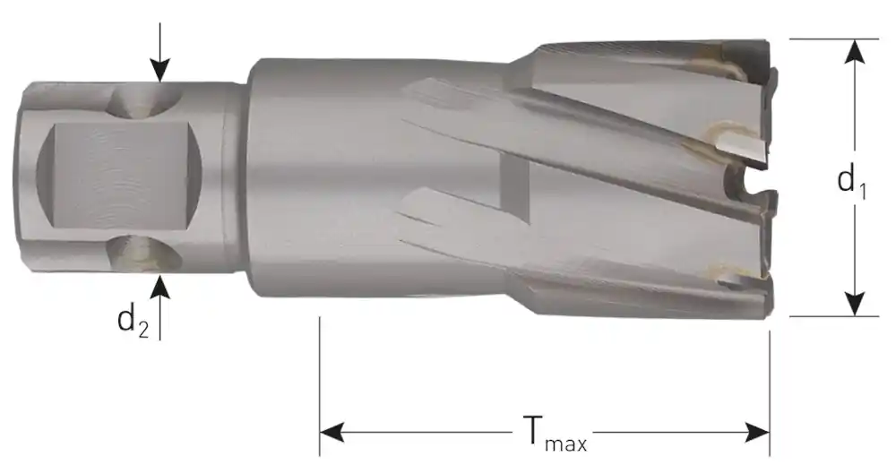 HM KERNBOOR HARD-LINE, UNIVERSEEL 19, ø65X40