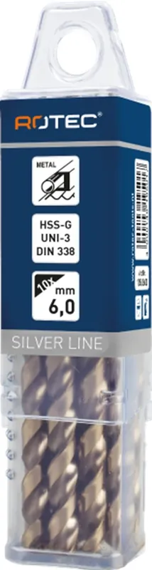 HSS-G SPIRAALBOOR 'UNI-X', DIN 338, TYPE HD, ø9,0