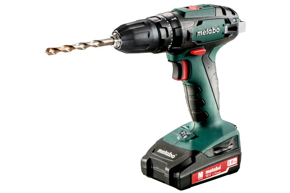 METABO SB 18 (2 X 2.0 AH LI-POWER, SC 60 PLUS, 10 MM BOORHOUDER)