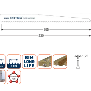 RECIPROZAAGBLAD RC270 / S1111DF