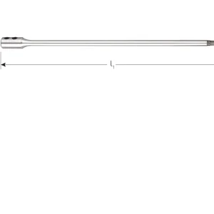 VERLENGSTUK 1/4" E6.3-BIT-AANSLUITING, L=300