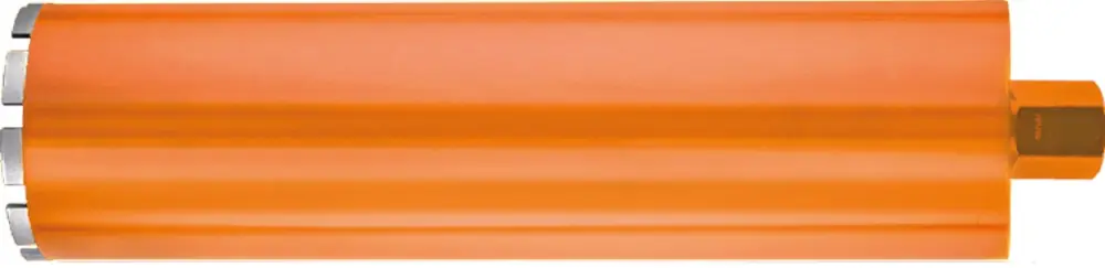 DIAMANTBOOR, ORANJE, DROOG, 1.1/4", 8 SEGM., ø82X400