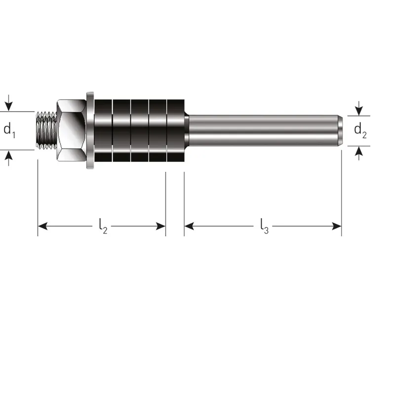SPINDEL ZONDER LAGER ø8, D2=8