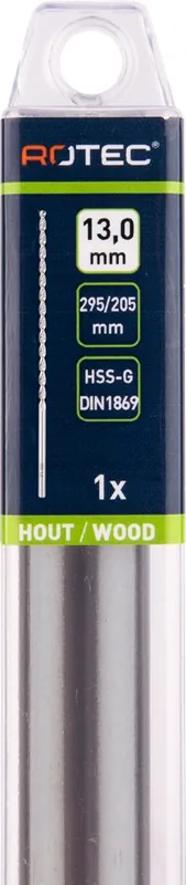 HSS-G HOUTSPIRAALBOOR XTR LANG, DIN 1869, TLS, ø7,0X250X370