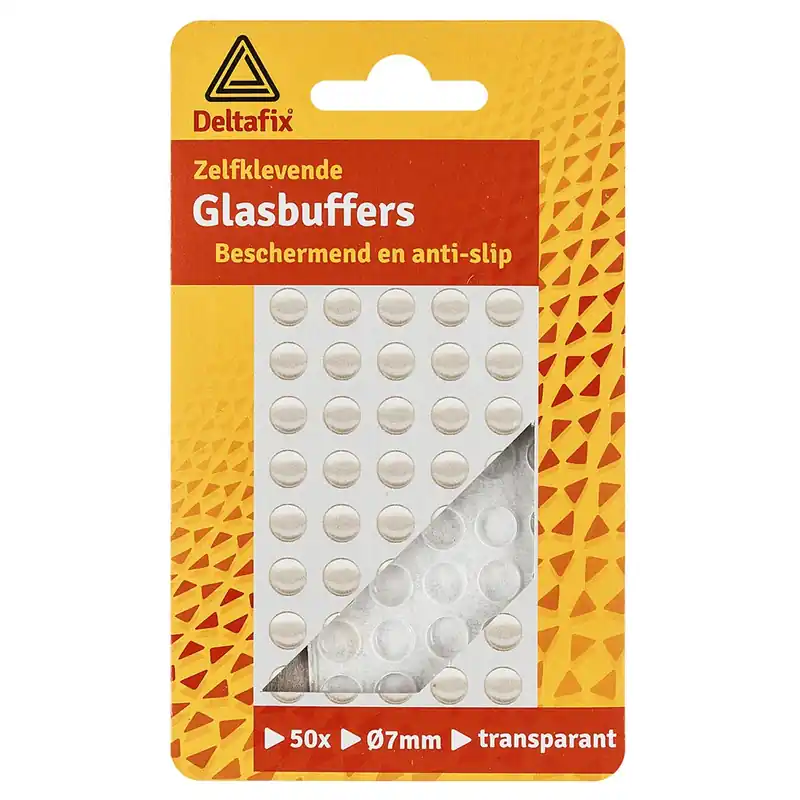 GLASBUFFER ZELFKLEVEND BOL TRANSPARANT 10 MM X 3.1MM 32ST
