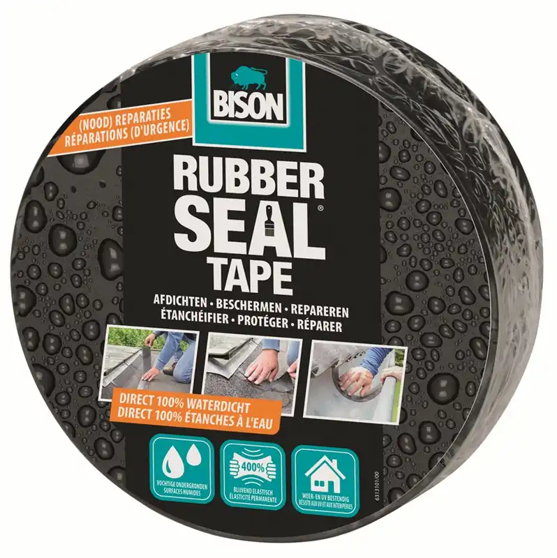 BISON RUBBER SEAL TAPE ROL 7,5 CM X 5 M NL/FR
