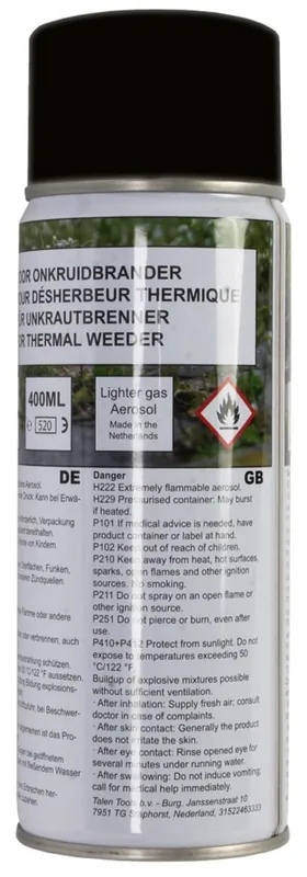 HENDRIK JAN - BUTAANGAS - VOOR ONKRUIDBRANDER - 400 ML