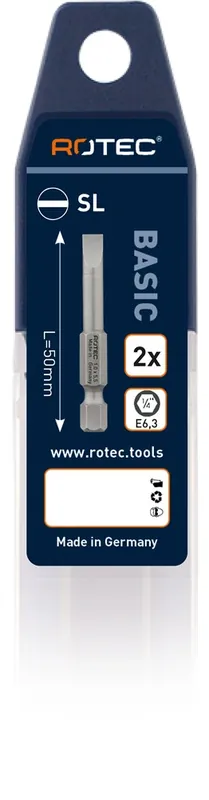 KRACHTBIT BASIC, E6.3, SL 1,6X8,0, L=50