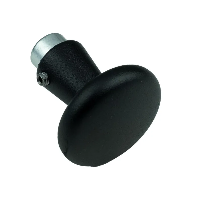 KNOPKRUK 160/50 GATDEEL M6 ZWART 9005 STR