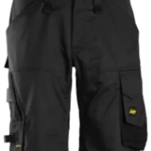 ALLROUNDWORK, STRETCH LOOSE FIT KORTE WERKBROEK, ZWART - ZWART (0404), 050
