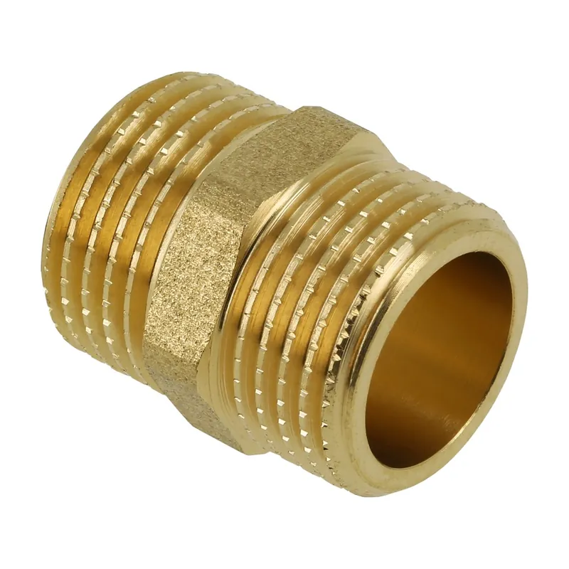 BONFIX DRAAD MESSING DUBBELE NIPPEL 3/4" BU.DR.