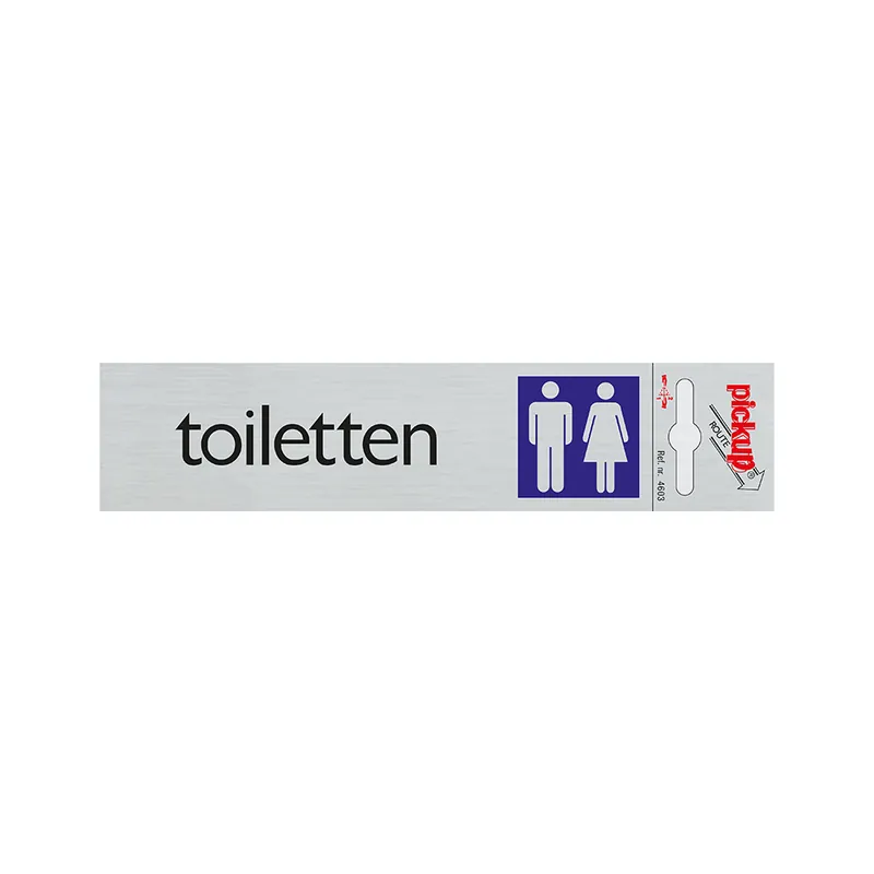BORD ALULOOK TOILETTEN 165X44 MM ZELFKLEVEND