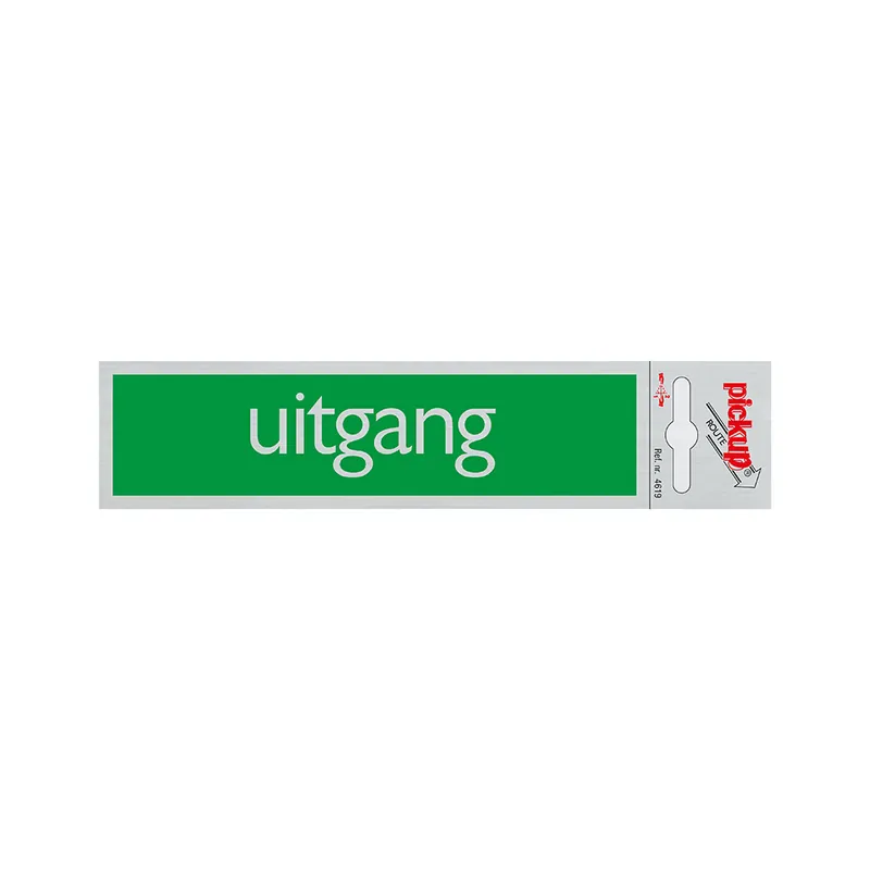BORD ALULOOK UITGANG 165X44 MM ZELFKLEVEND