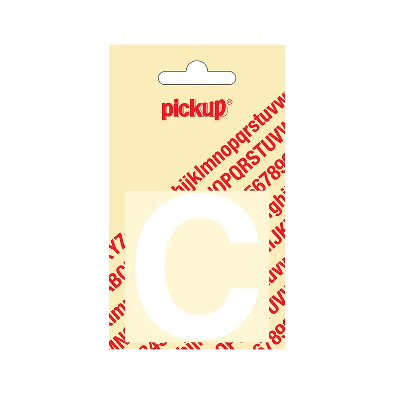 PLAKLETTER HELVETICA 60 MM WIT C