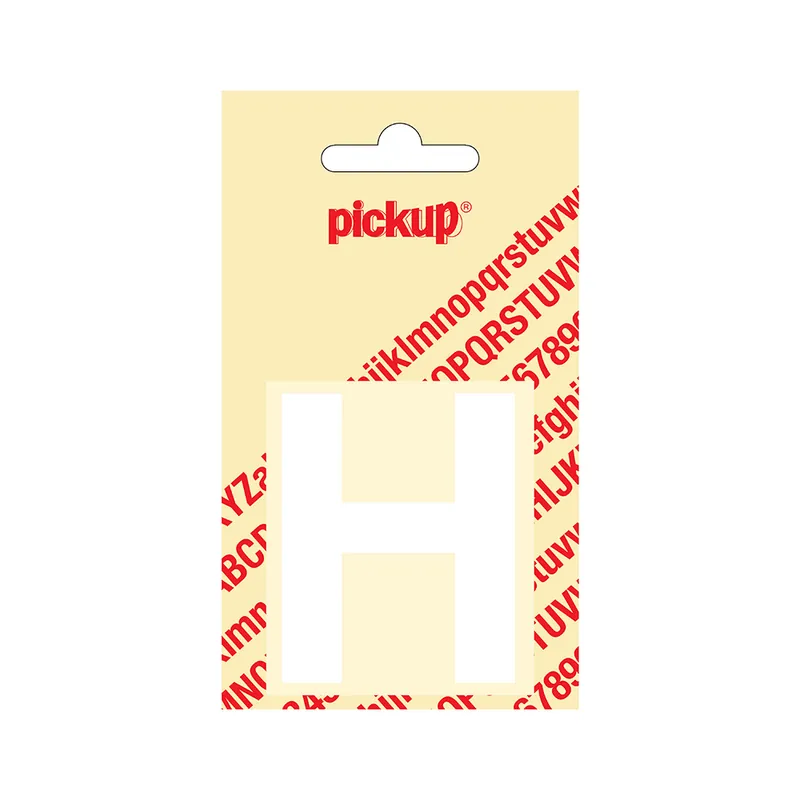 PLAKLETTER HELVETICA 60 MM WIT H