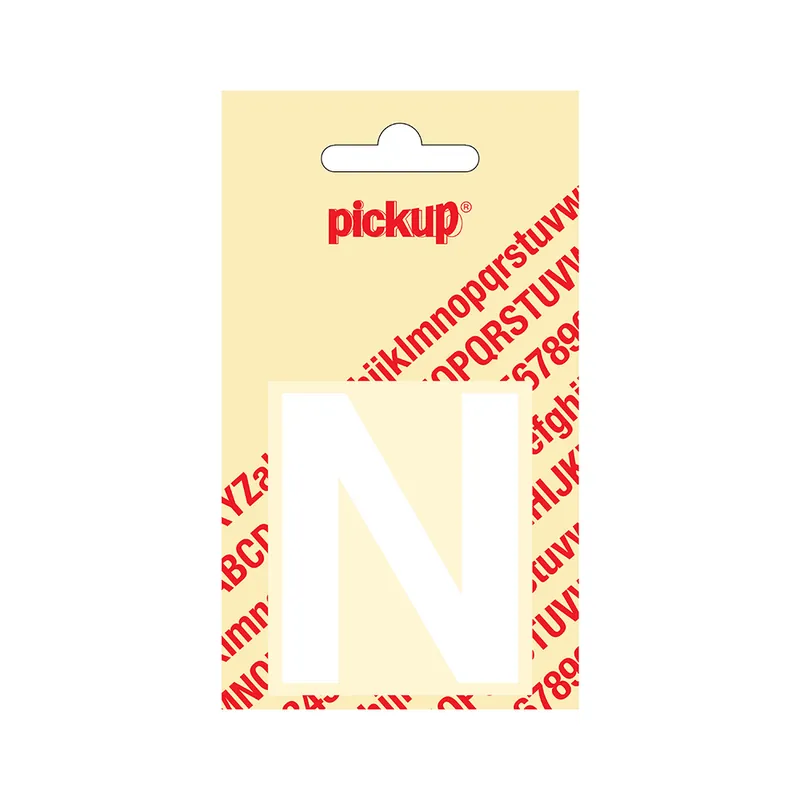 PLAKLETTER HELVETICA 60 MM WIT N