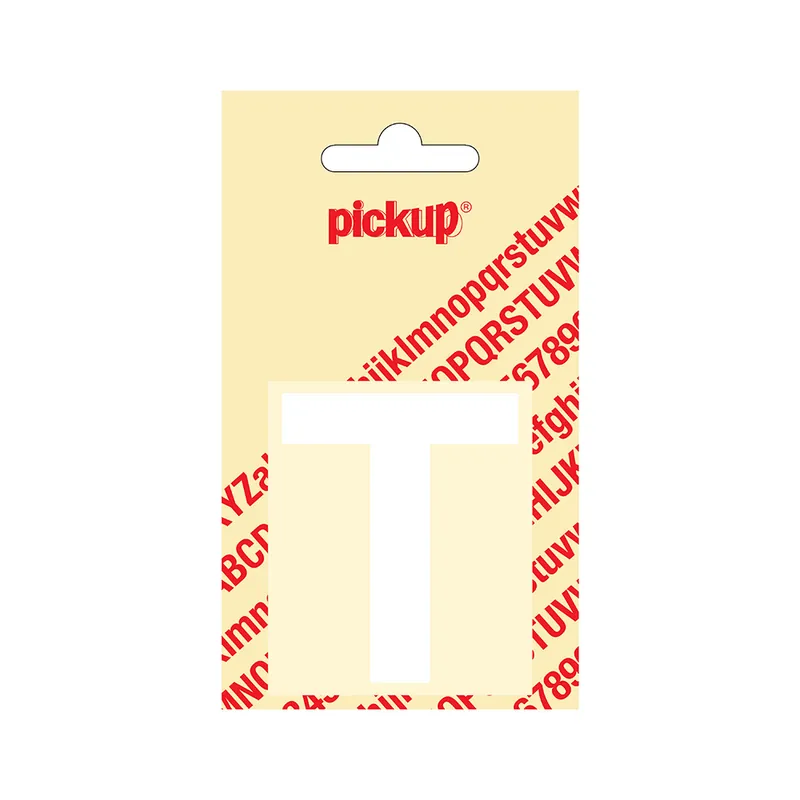 PLAKLETTER HELVETICA 60 MM WIT T