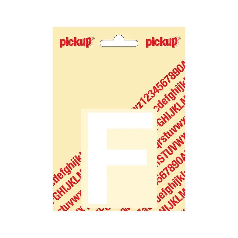 PLAKLETTER HELVETICA 80 MM WIT F