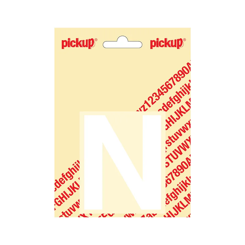 PLAKLETTER HELVETICA 80 MM WIT N
