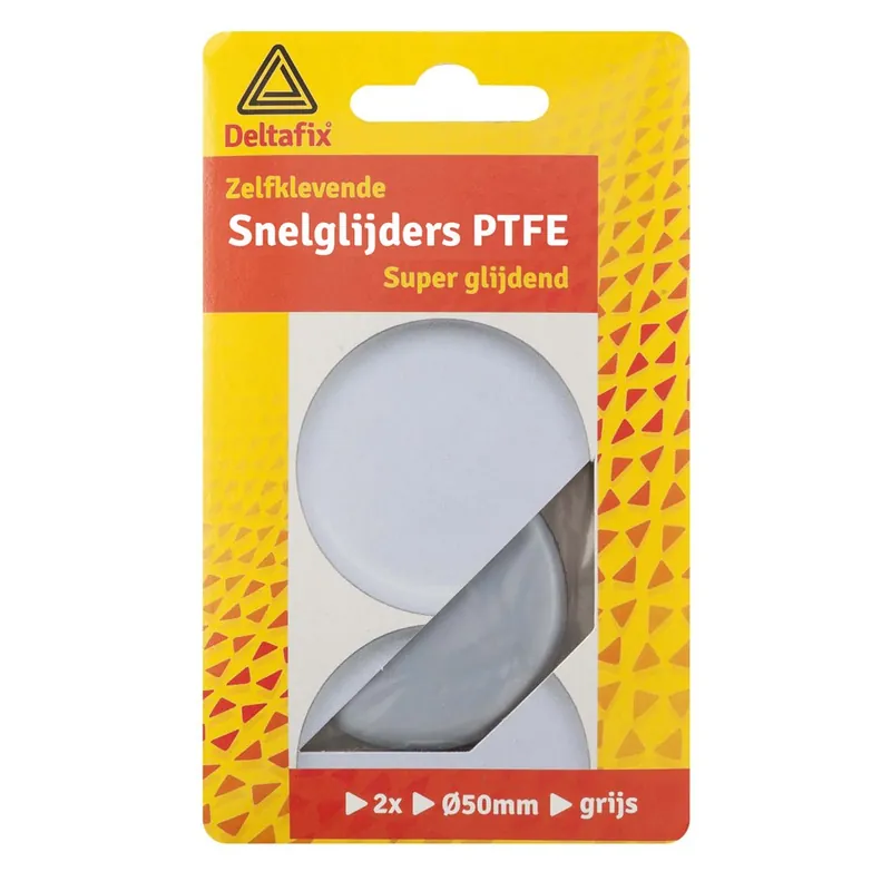 SNELGLIJDERS PTFE ZELFKLEVEND GRIJS 50 MM 2ST