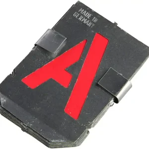 SJABLONENSET, A-Z, ALUMINIUM, 50MM, DIN 1451, POWERCRAFT