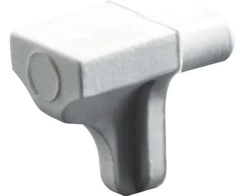 SCHAPDRAGER,KUNSTSTOF,WIT 7 MM