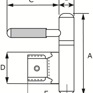 HPL148050MK-4 / PAUMELLE ST/BE 14MM INMETSEL KOZIJN