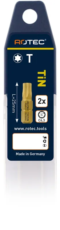 SCHROEFBIT TIN, C6.3, T 9X25