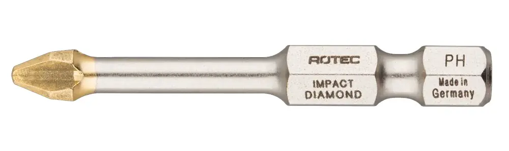 IMPACT SCHROEFBIT PH 2, L=50, E6.3, DIAMOND