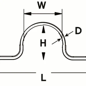 5700-05I / BEUGELSTRIP 5MM RVS AISI 316