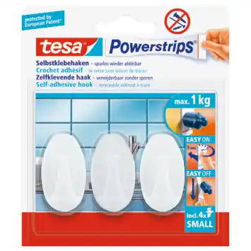 TESA POWERSTRIPS® SMALL OVAAL WIT