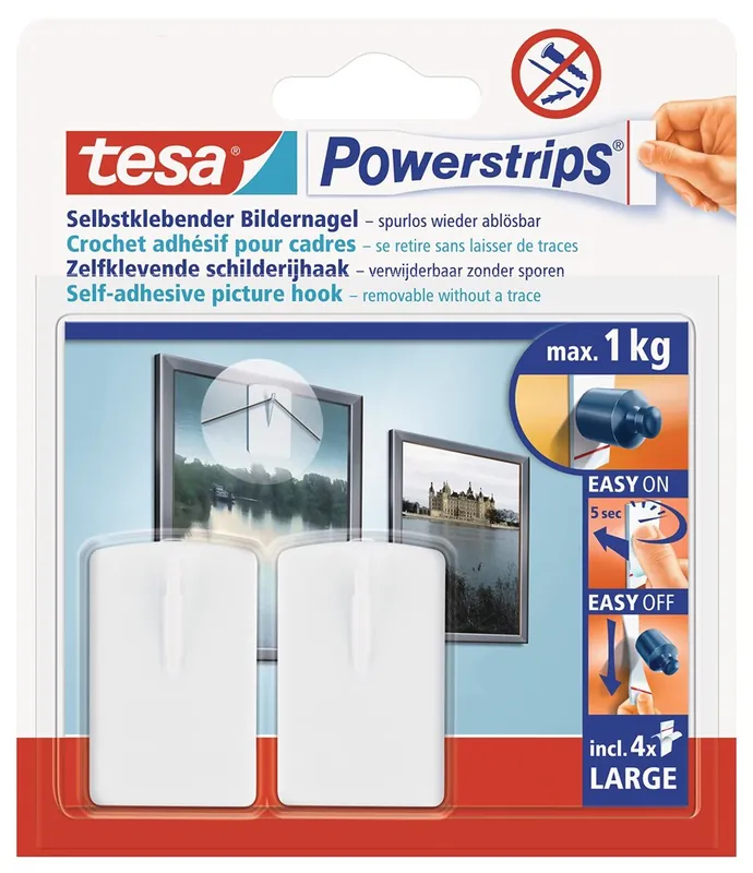 TESA POWERSTRIPS® FIX SCHILDERIJ HAAK