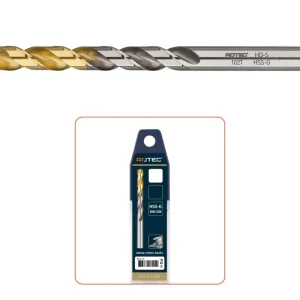 HSS-G SPIRAALBOOR, DIN 338, TYPE HD-S, TIN-TOP, ø4,3