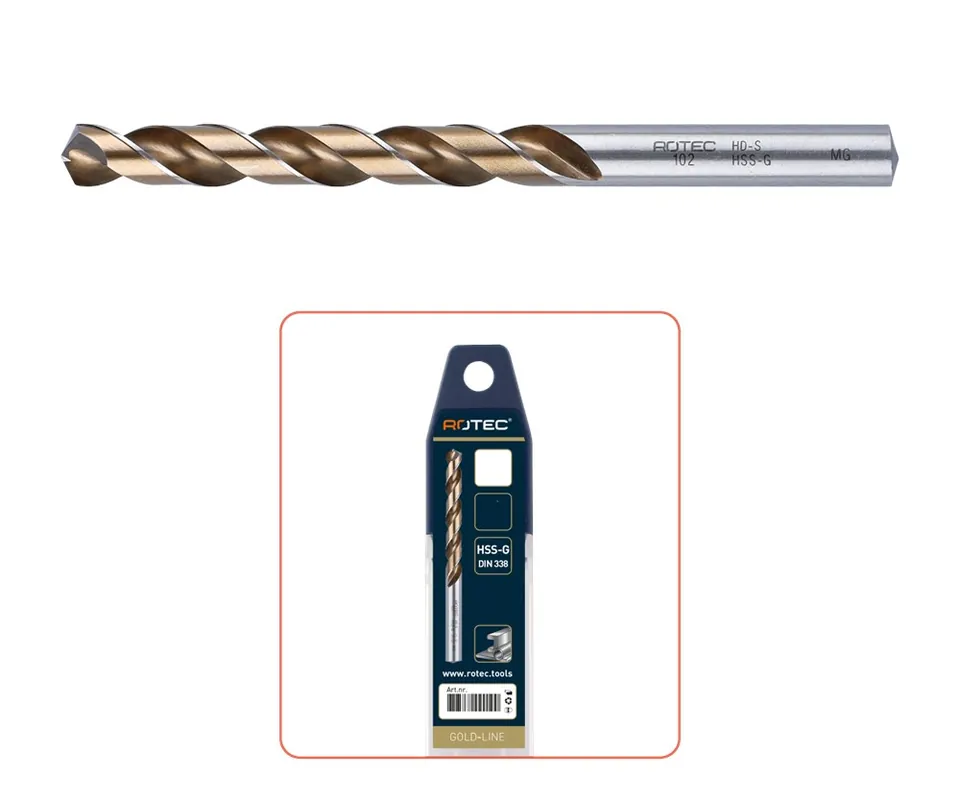 HSS-G SPIRAALBOOR, DIN 338, TYPE HD-S, ø10,0