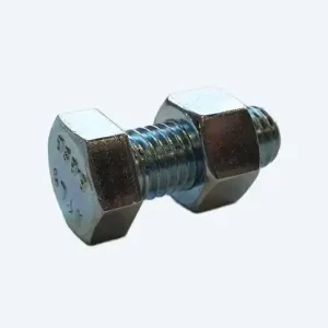 Bouten M12x30mm + moeren, glans verzinkt, per 100st