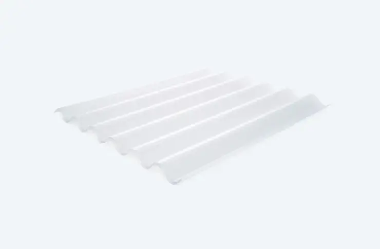 Polycarbonaat golfplaat lichtdoorlatend, type 177/51, 1.53m, 3 wandig