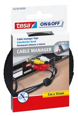 1002957 - TESA VELCRO KABELMAN.UNI ZWRT 10X5