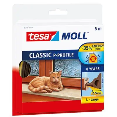 1001365 - TESA MOLL P-PROFIEL BRUIN