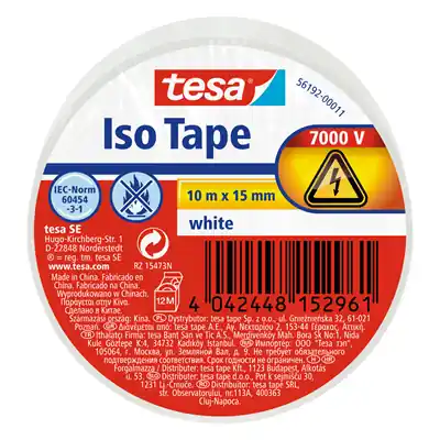 1067797 - TESA ELECTRISCHE ISOLATIE 10M X 15MM WIT